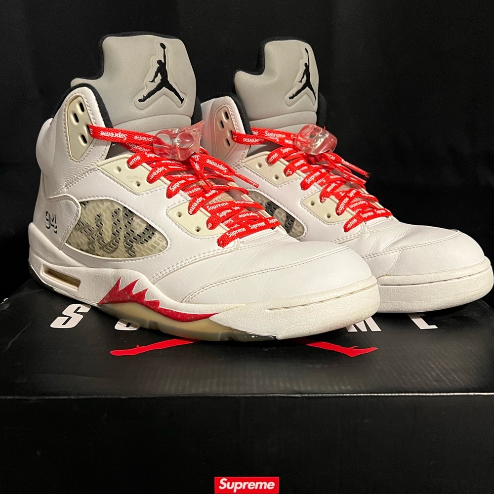 Jordan 5 Supreme white size 12